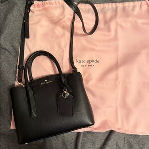 Kate Spade Margaux mini Black Leather Handbag